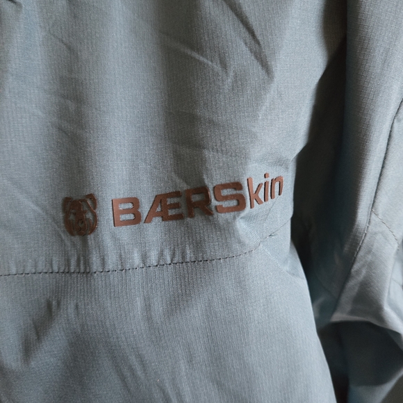 BaerSkin Teal Hooded Rain Jacket Size L - Picture 4 of 7